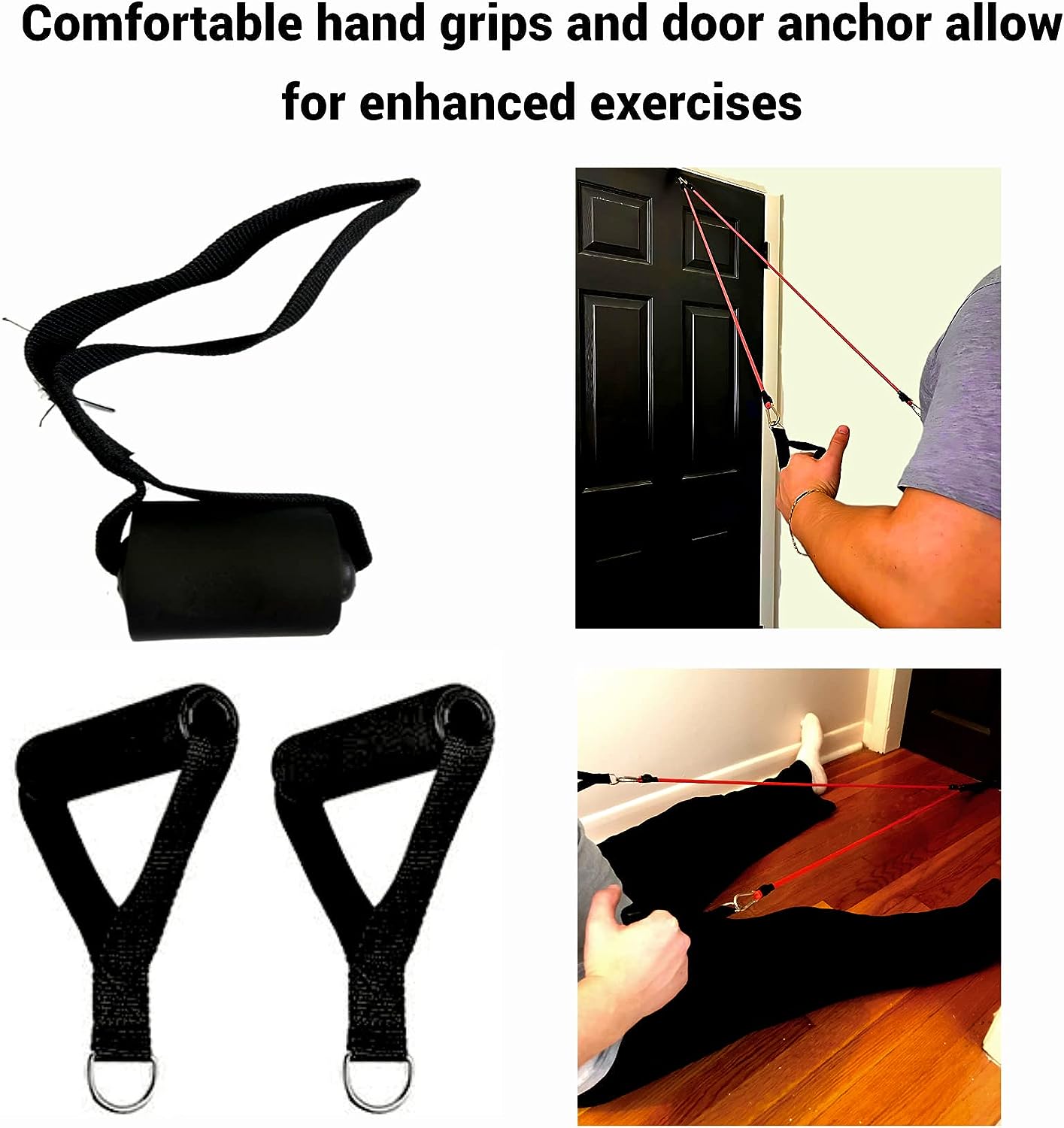 Improved Pilates Bar Kit with Resistance Bands, Door Anchor, Booty Band, Multifunctional Portable At Home Workout Equipment Bar For Women & Men, Full Body Yoga Pilates Gymstick for Shaping and Toning